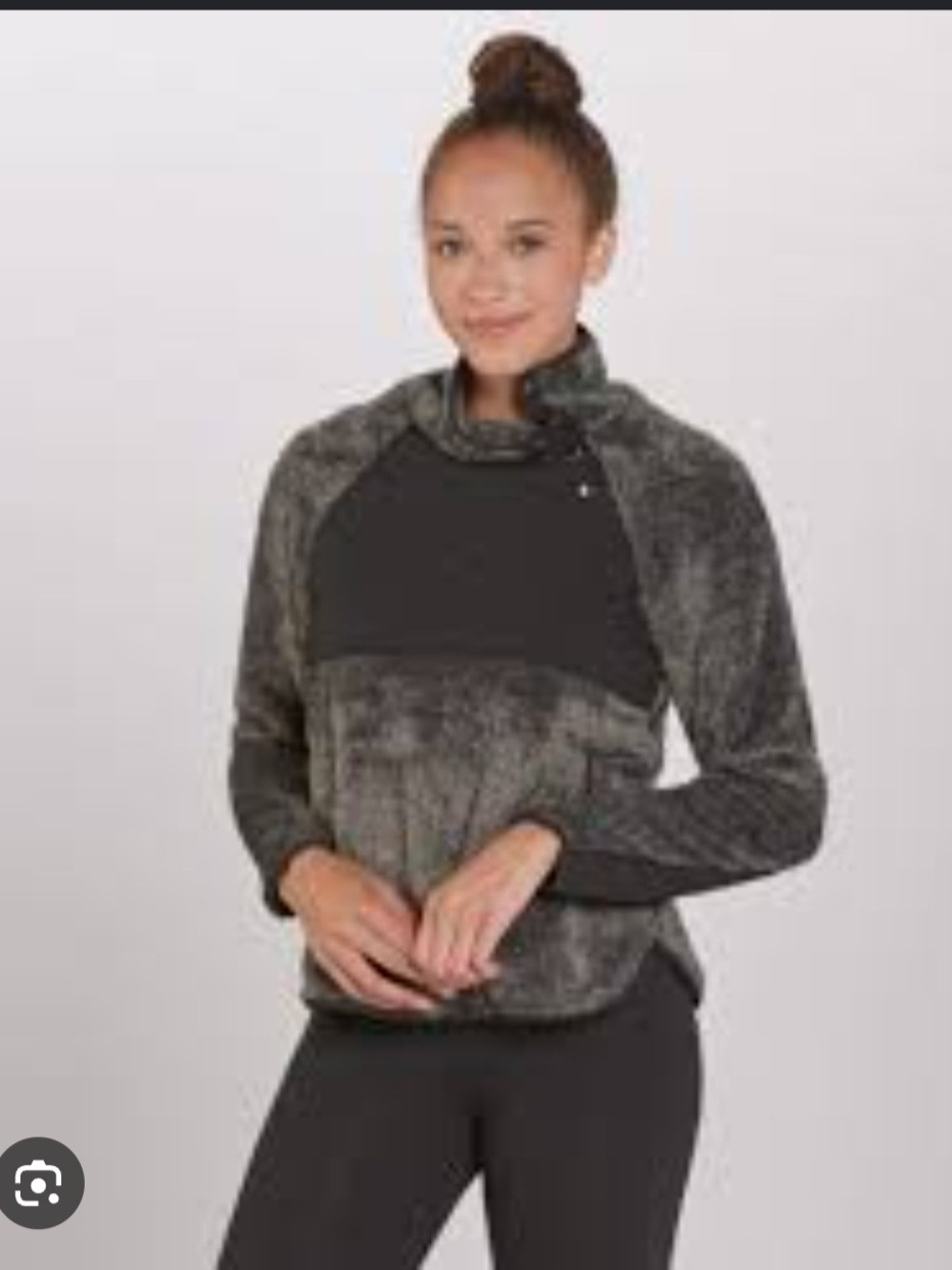 boxercraft Women's Charcoal Gray Quilted Fleece Pullover Jacket Size Medium